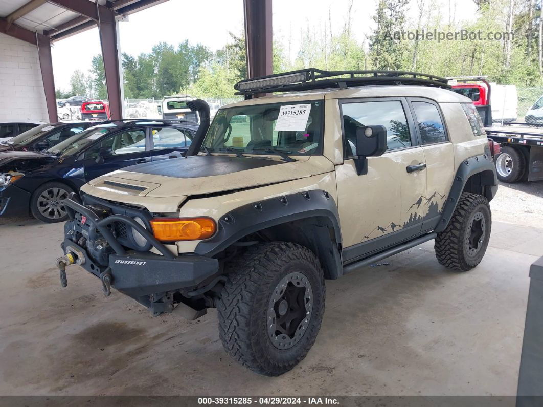 2010 Toyota Fj Cruiser Желто-коричневый vin: JTEBU4BF6AK076233