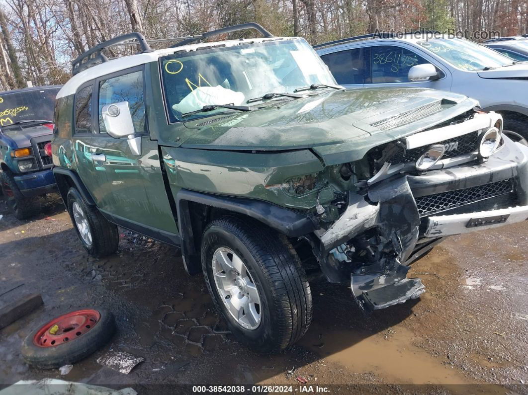 2010 Toyota Fj Cruiser   Green vin: JTEBU4BF6AK089788