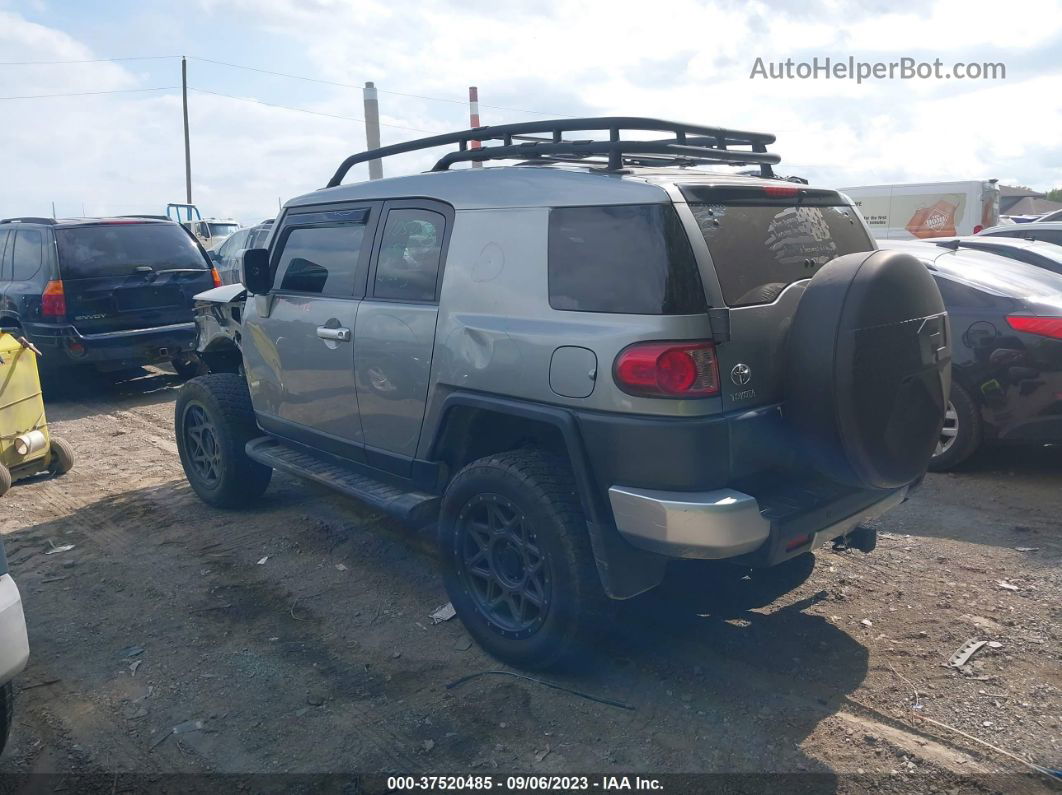 2010 Toyota Fj Cruiser   Silver vin: JTEBU4BF7AK072479