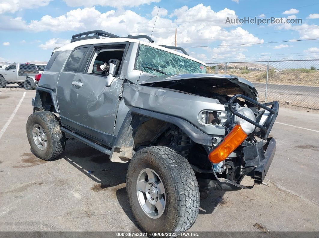 2010 Toyota Fj Cruiser   Silver vin: JTEBU4BF8AK077612