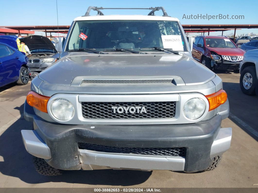 2010 Toyota Fj Cruiser   Silver vin: JTEBU4BF8AK082390