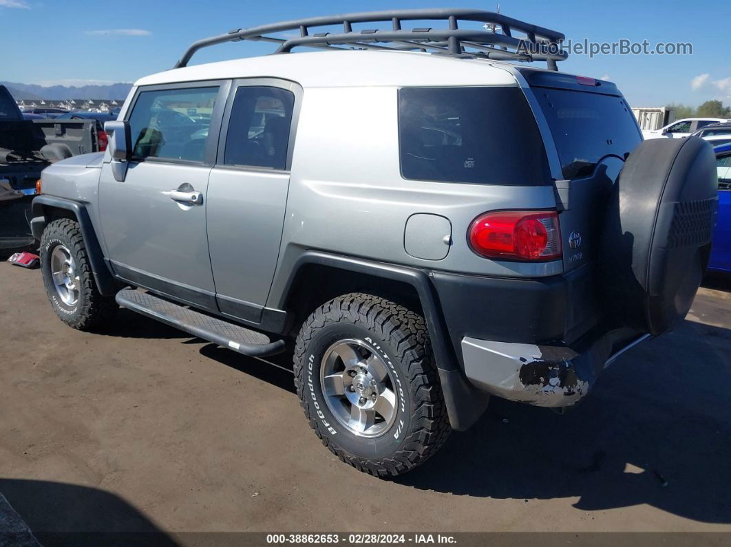 2010 Toyota Fj Cruiser   Silver vin: JTEBU4BF8AK082390