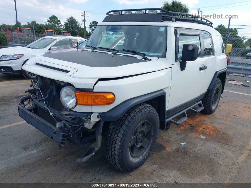 2010 Toyota Fj Cruiser White vin: JTEBU4BF8AK082454