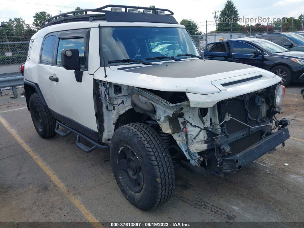 2010 Toyota Fj Cruiser White vin: JTEBU4BF8AK082454