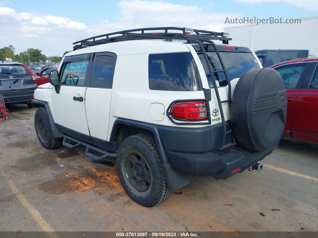 2010 Toyota Fj Cruiser White vin: JTEBU4BF8AK082454