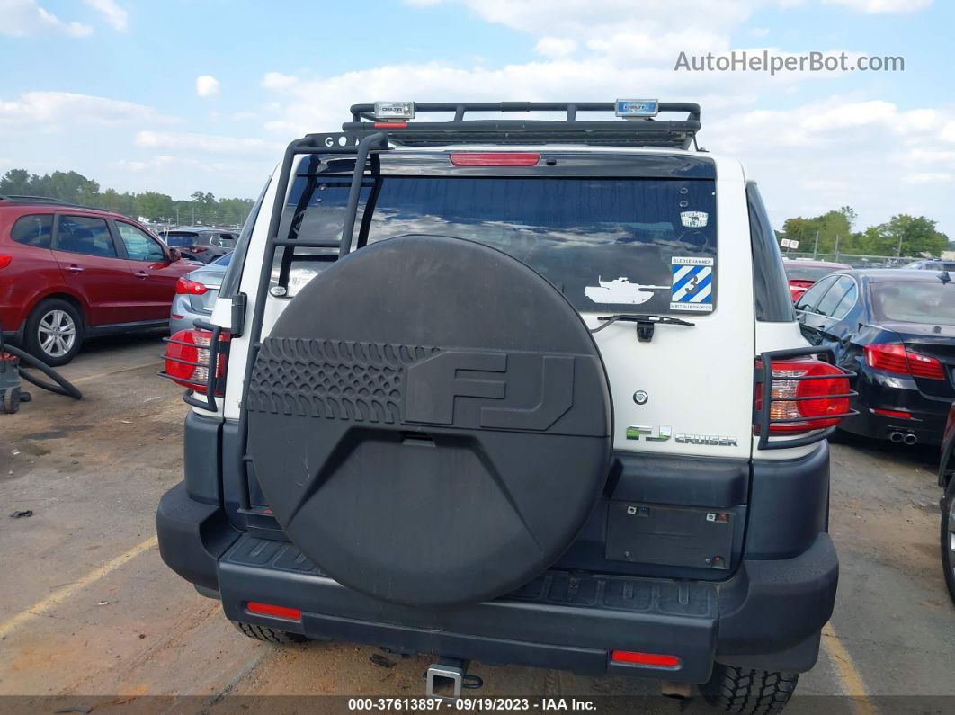 2010 Toyota Fj Cruiser White vin: JTEBU4BF8AK082454