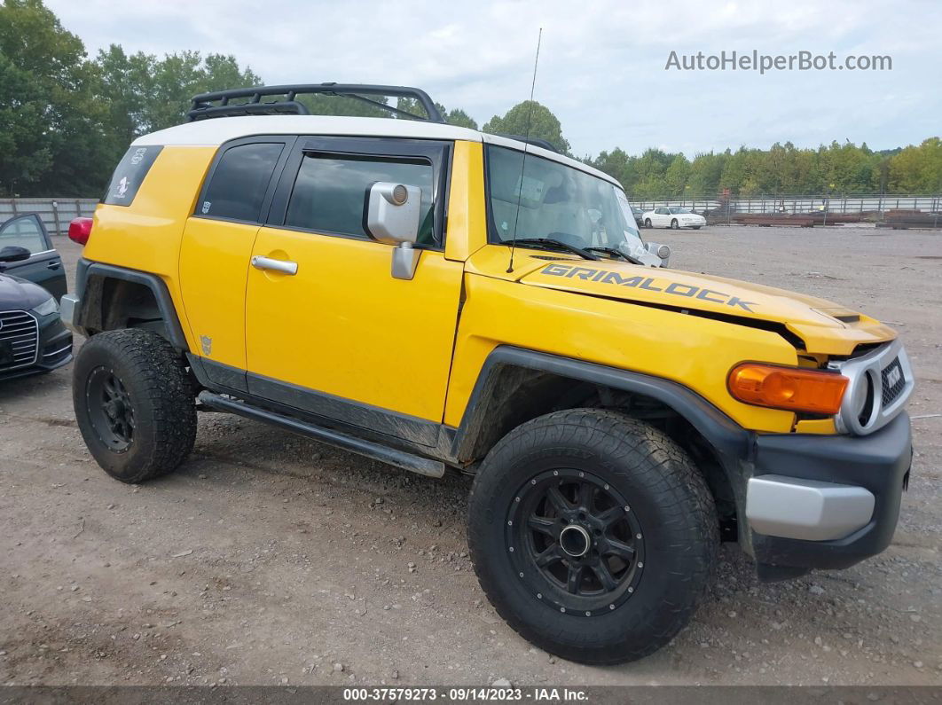 2010 Toyota Fj Cruiser Yellow vin: JTEBU4BF8AK091834