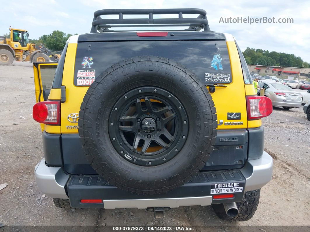 2010 Toyota Fj Cruiser Yellow vin: JTEBU4BF8AK091834