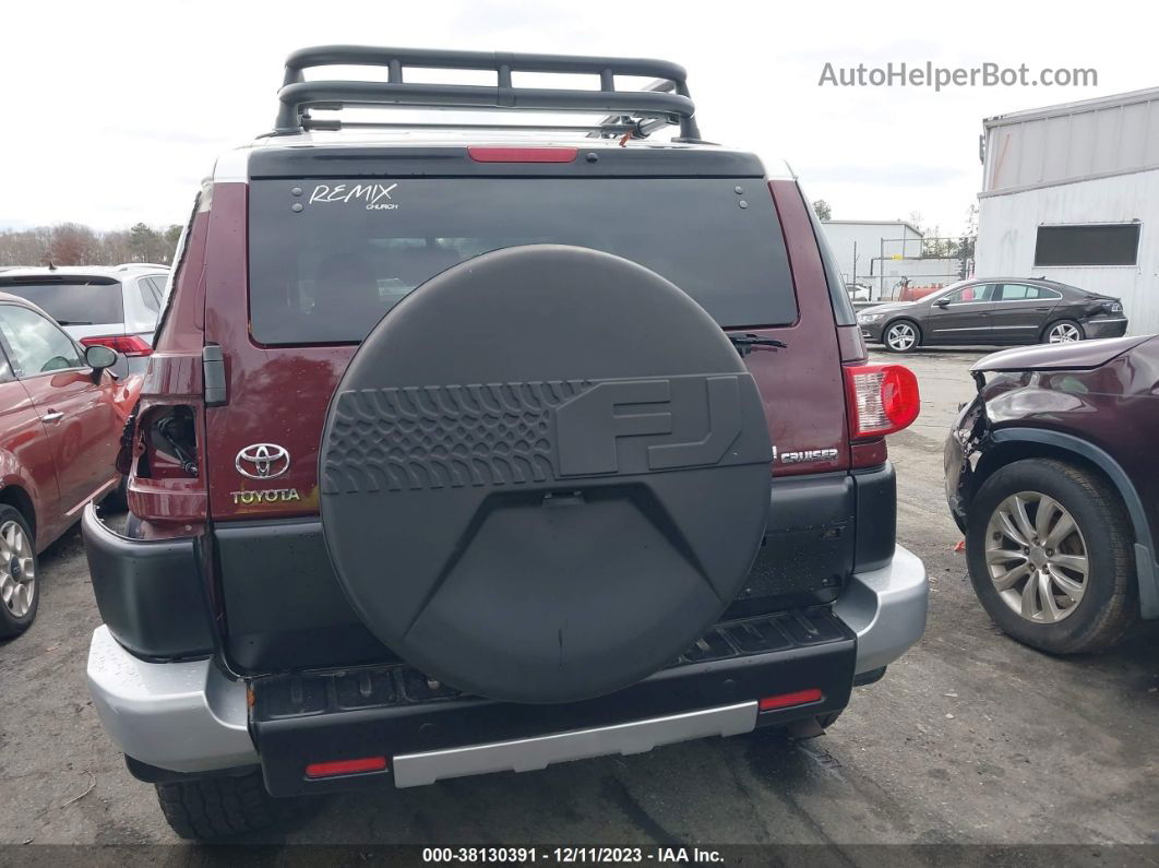 2010 Toyota Fj Cruiser   Burgundy vin: JTEBU4BFXAK070905