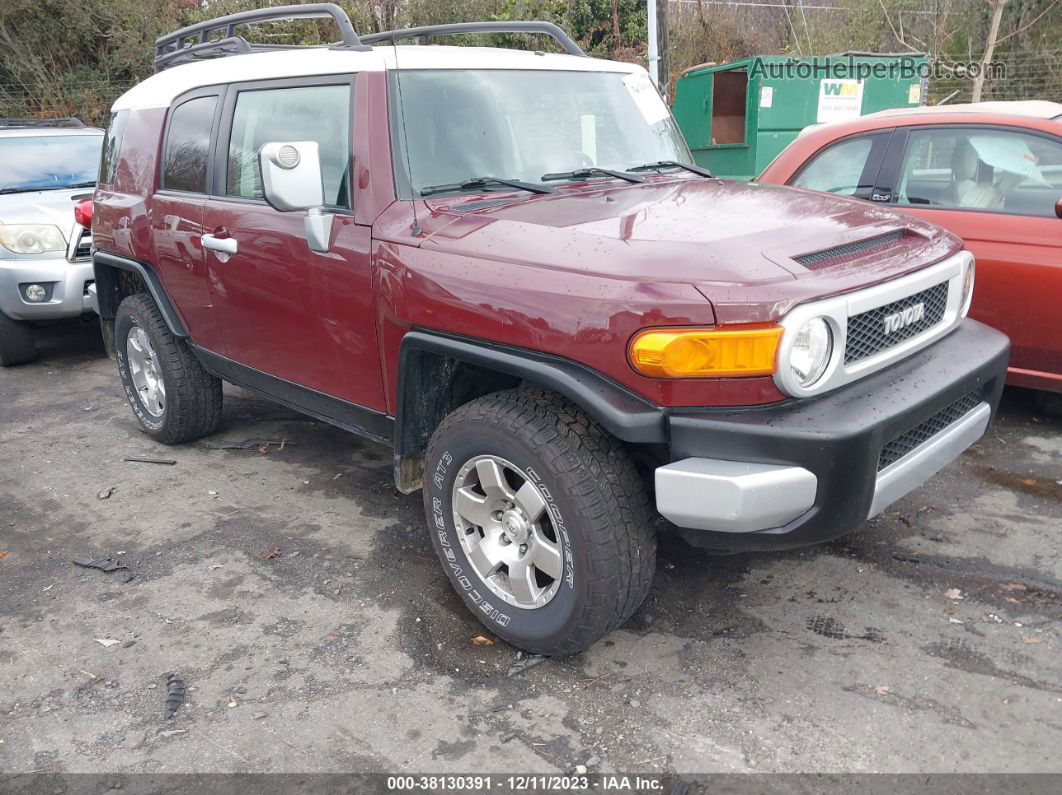 2010 Toyota Fj Cruiser   Burgundy vin: JTEBU4BFXAK070905