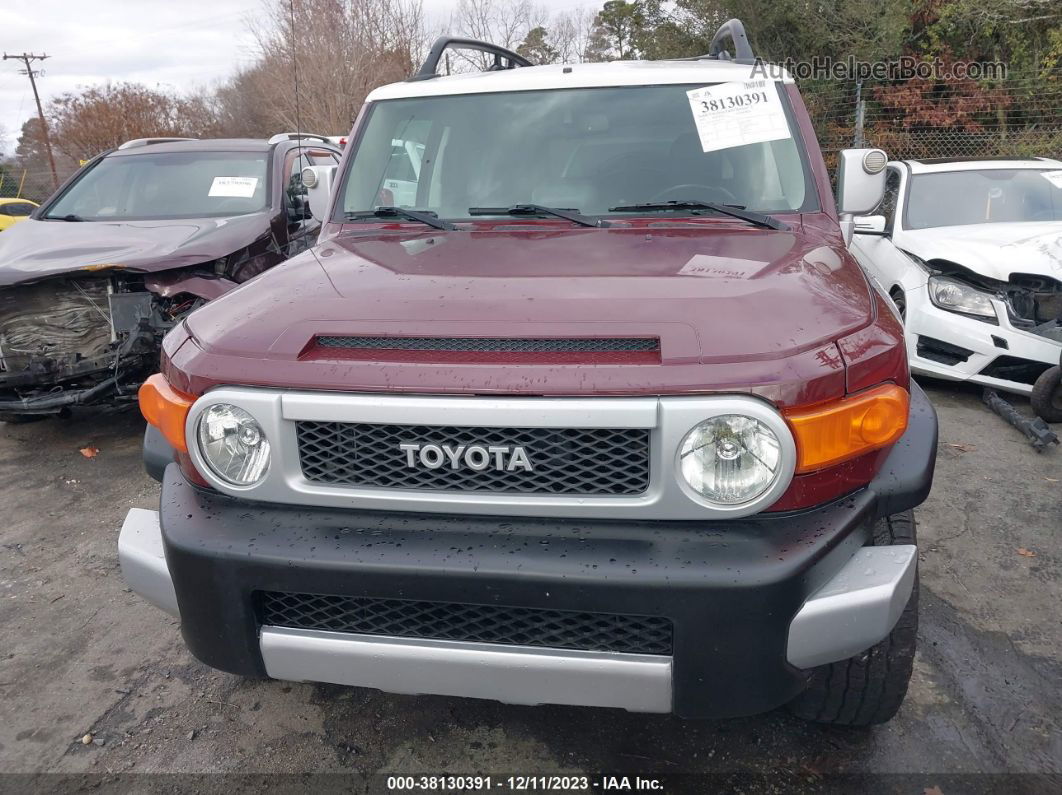 2010 Toyota Fj Cruiser   Burgundy vin: JTEBU4BFXAK070905