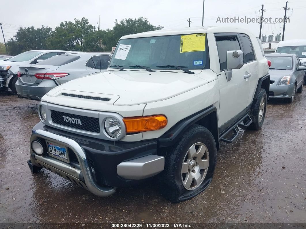 2010 Toyota Fj Cruiser White vin: JTEBU4BFXAK087221