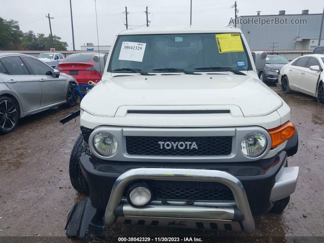 2010 Toyota Fj Cruiser White vin: JTEBU4BFXAK087221