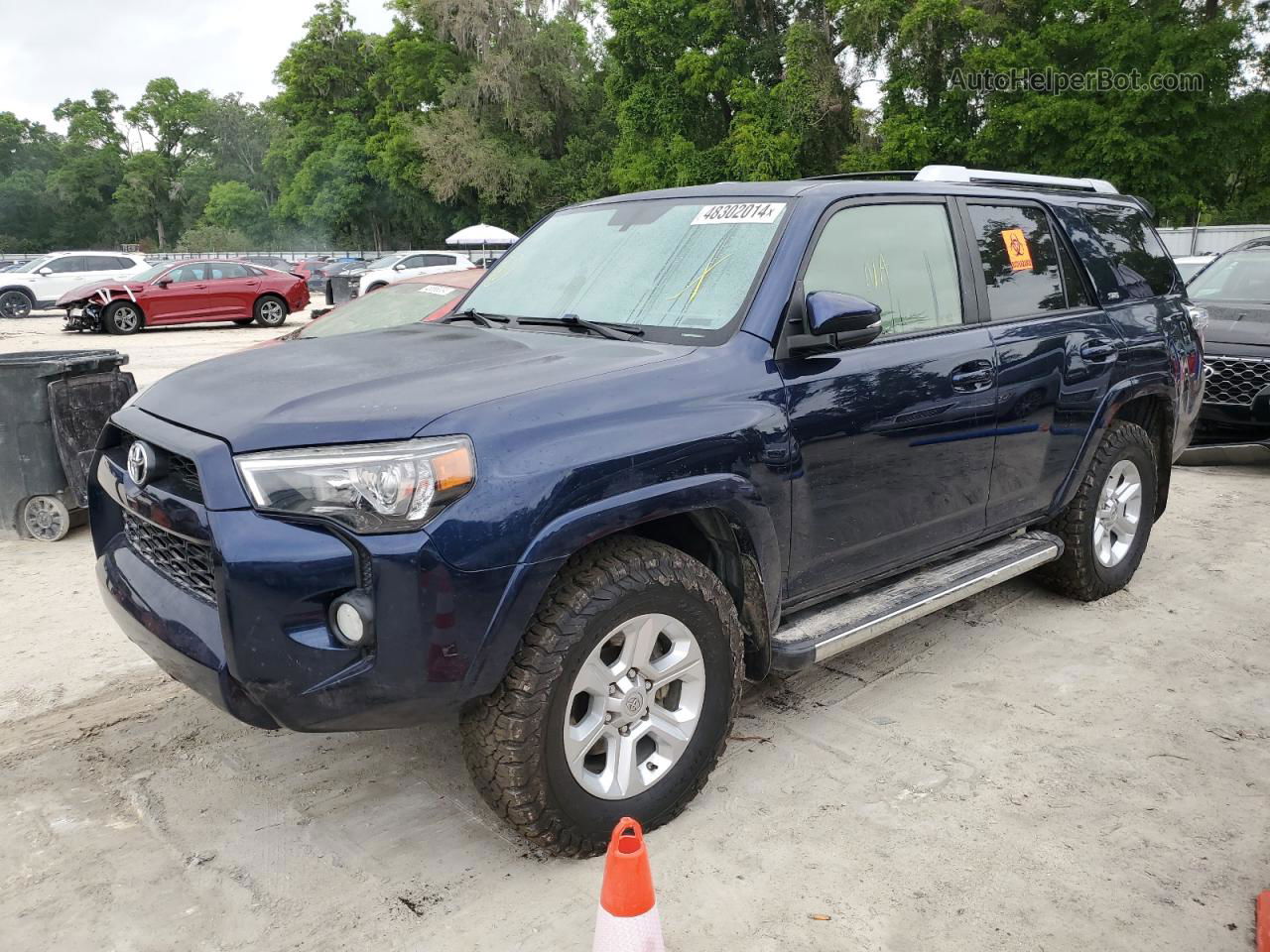 2017 Toyota 4runner Sr5/sr5 Premium Синий vin: JTEBU5JR0H5476041