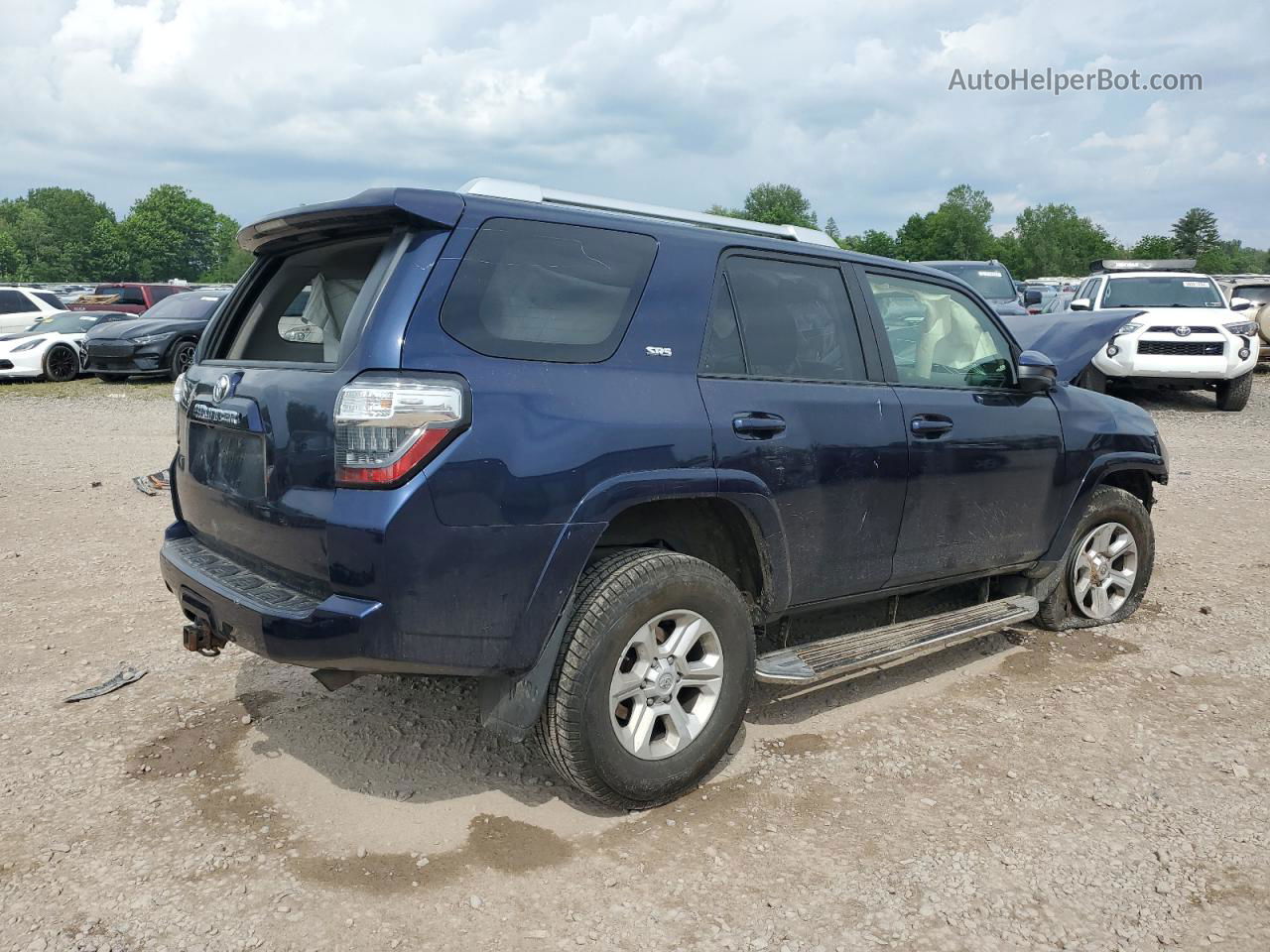 2014 Toyota 4runner Sr5 Blue vin: JTEBU5JR1E5197404