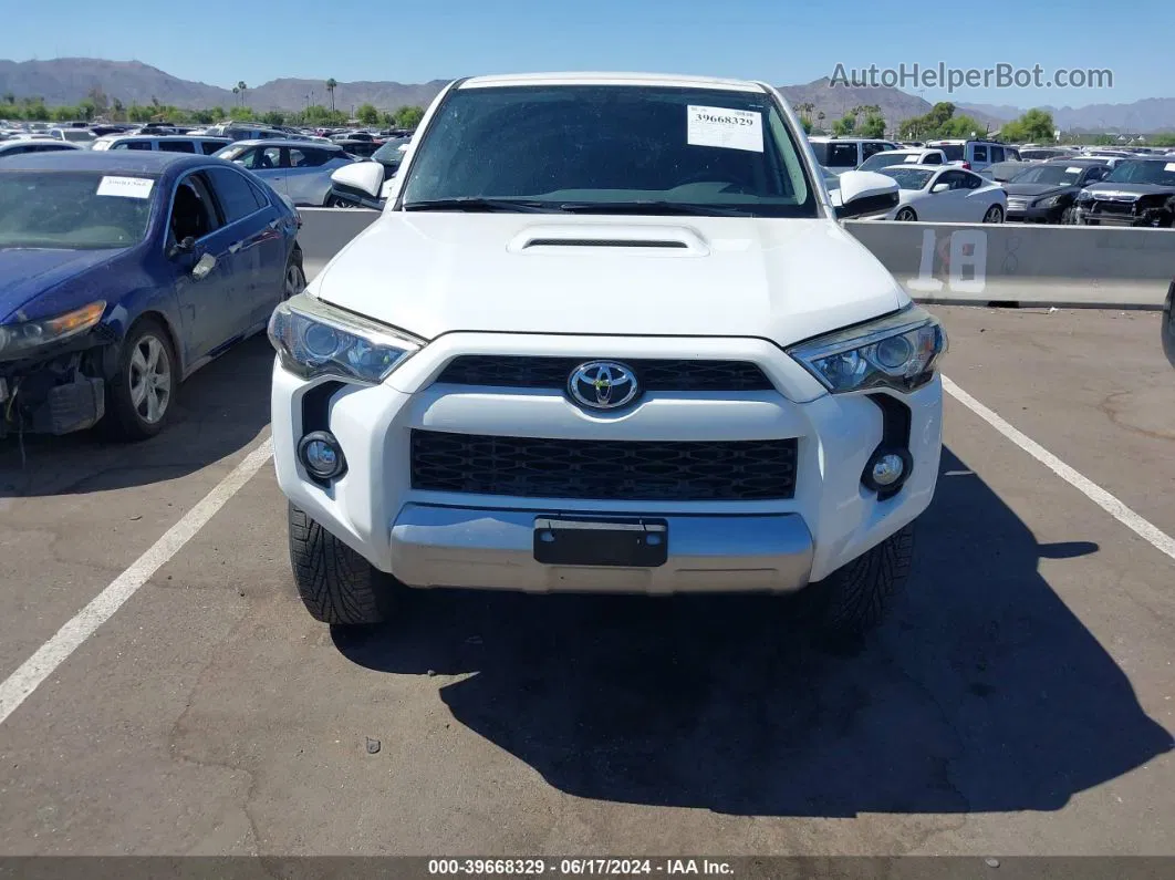 2014 Toyota 4runner Trail White vin: JTEBU5JR1E5201189