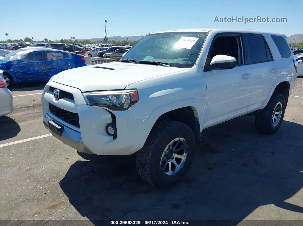 2014 Toyota 4runner Trail White vin: JTEBU5JR1E5201189