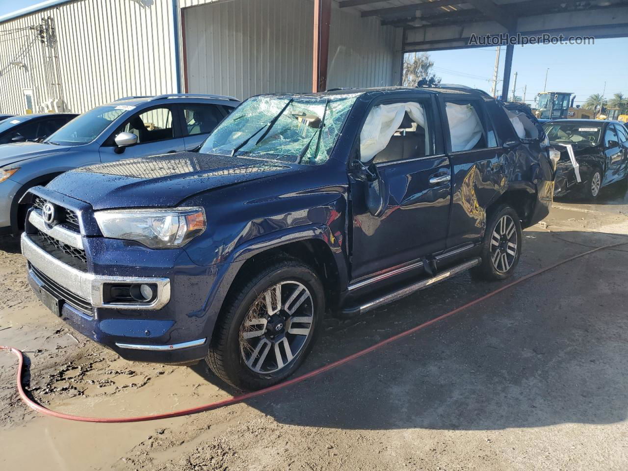 2017 Toyota 4runner Sr5/sr5 Premium Синий vin: JTEBU5JR1H5458065