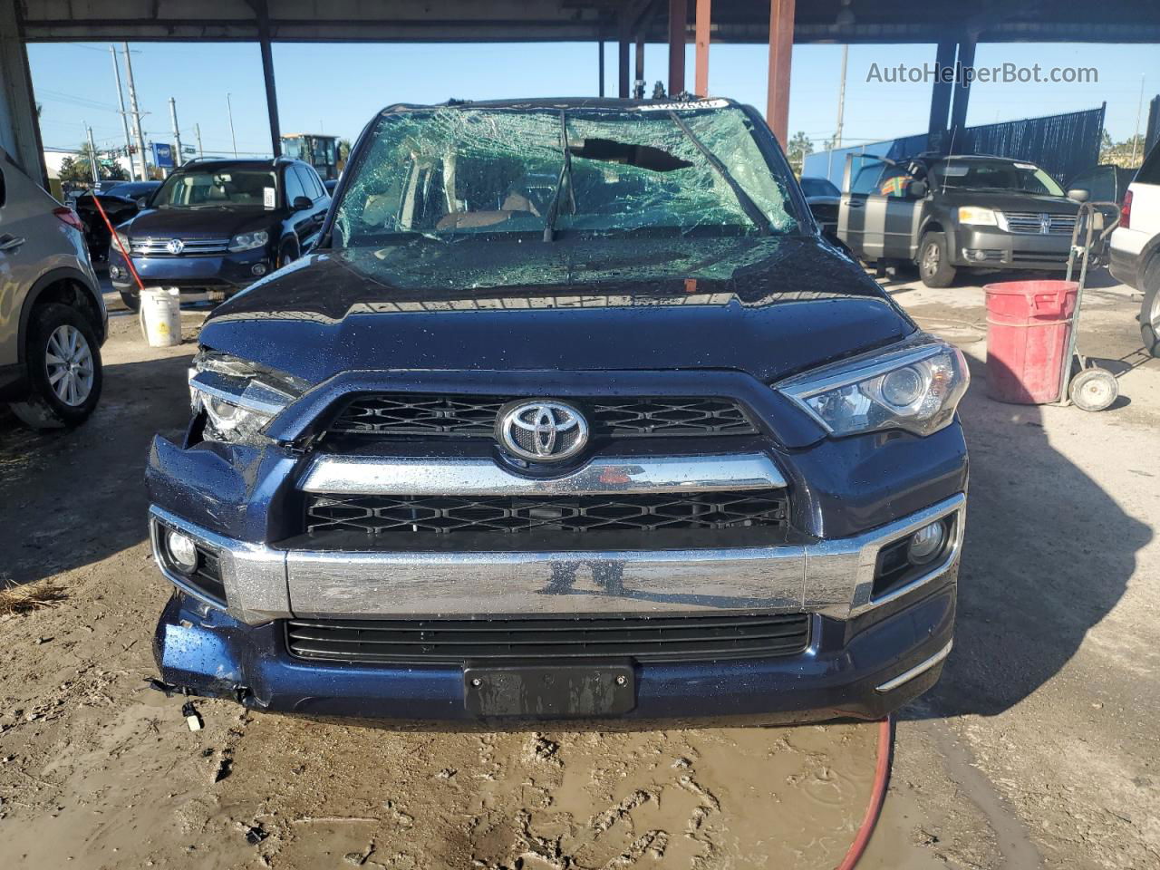 2017 Toyota 4runner Sr5/sr5 Premium Синий vin: JTEBU5JR1H5458065