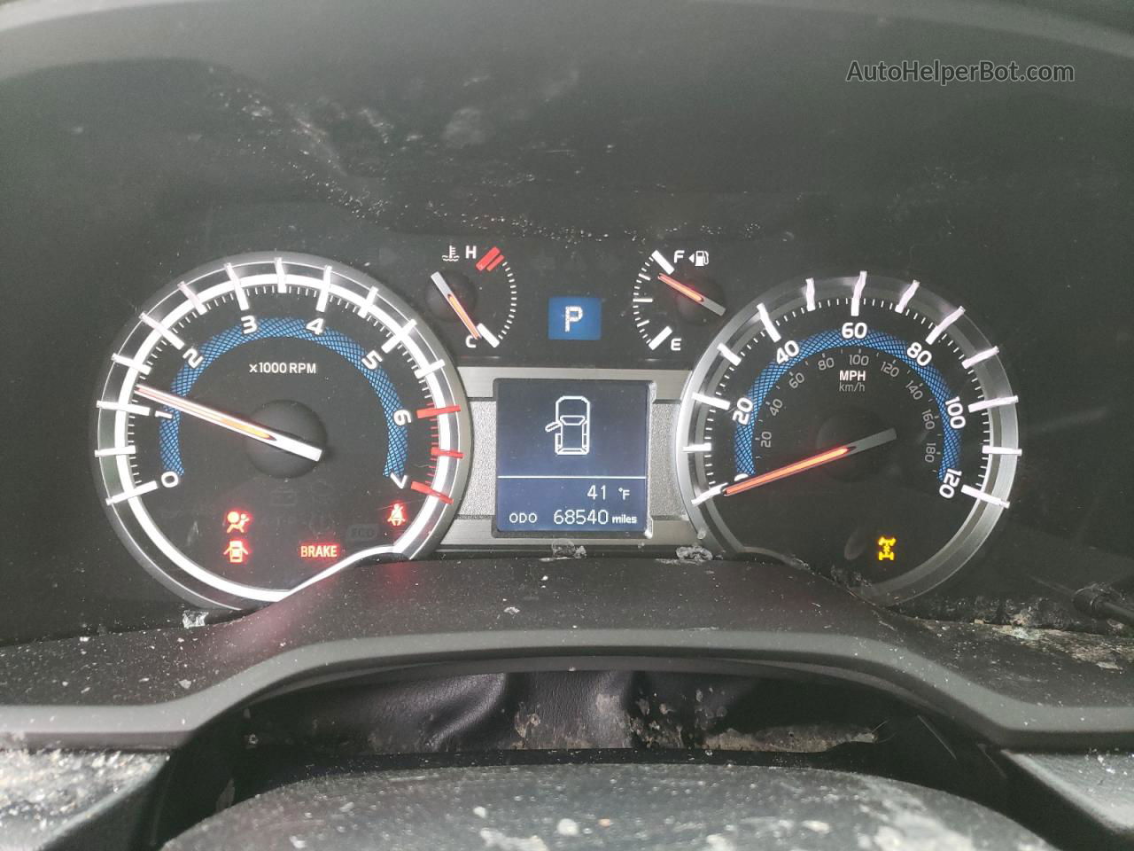 2017 Toyota 4runner Sr5/sr5 Premium Серый vin: JTEBU5JR1H5466277