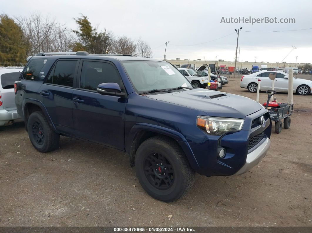 2017 Toyota 4runner Trd Off Road Premium Blue vin: JTEBU5JR1H5468983