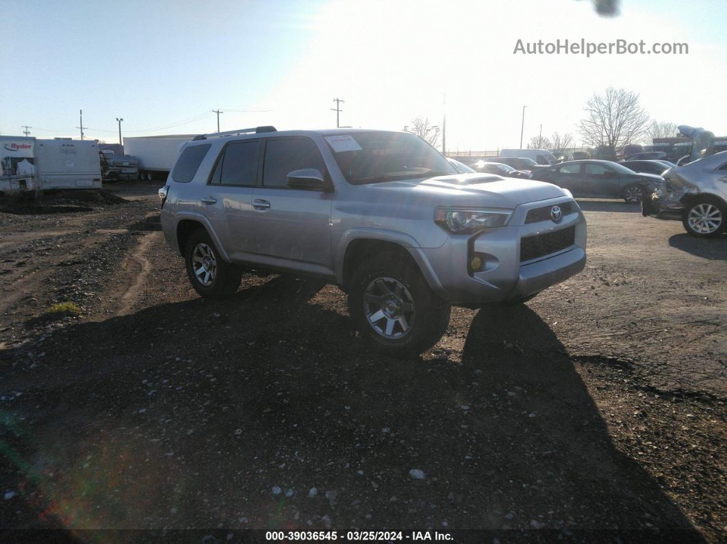 2014 Toyota 4runner Trail Silver vin: JTEBU5JR2E5168977