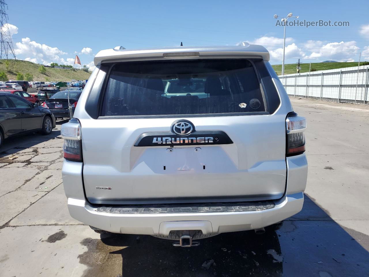 2014 Toyota 4runner Sr5 Silver vin: JTEBU5JR2E5180479