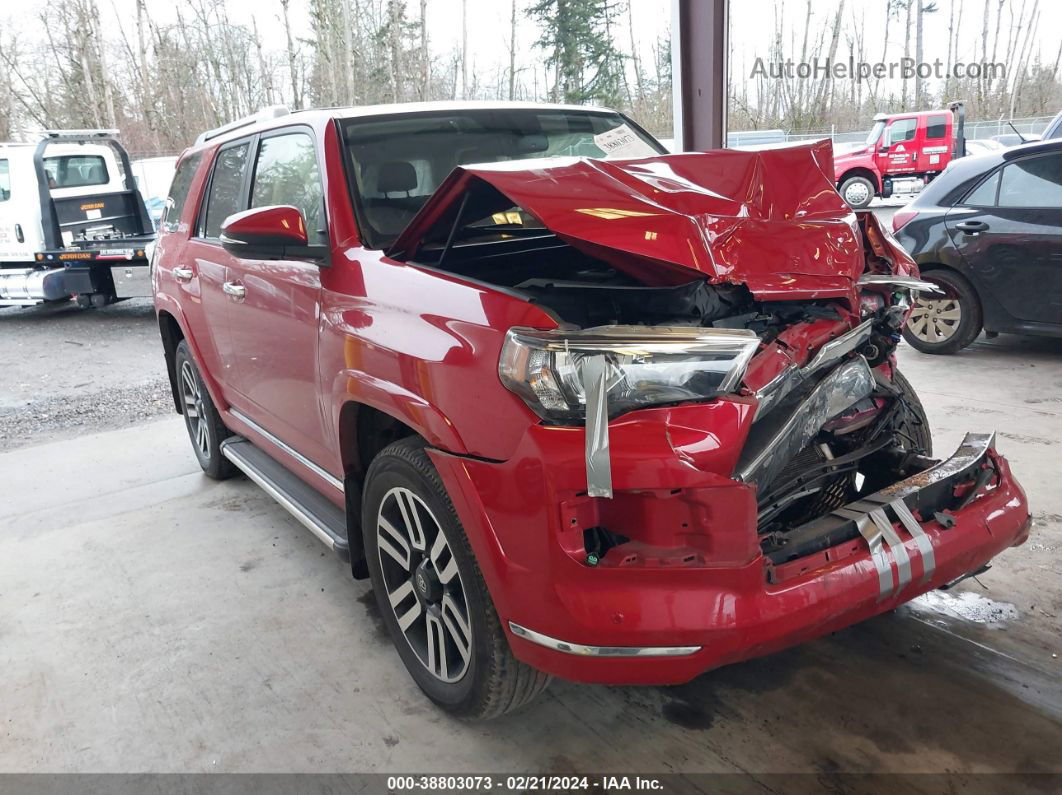 2017 Toyota 4runner Limited Red vin: JTEBU5JR2H5419095