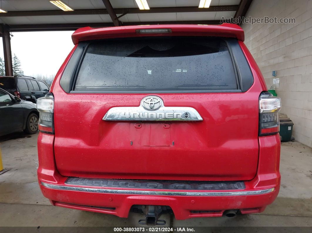 2017 Toyota 4runner Limited Red vin: JTEBU5JR2H5419095