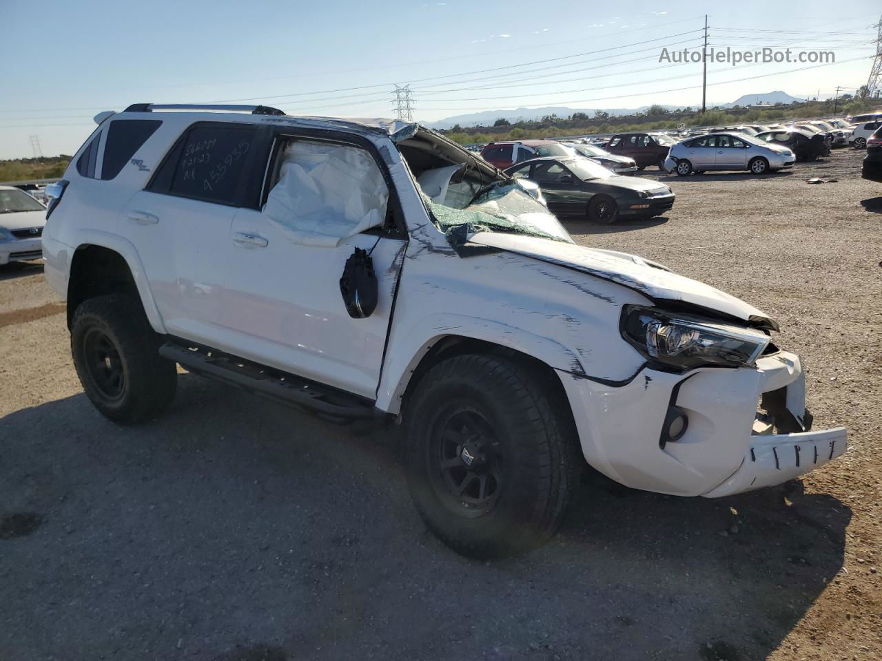 2017 Toyota 4runner Sr5/sr5 Premium White vin: JTEBU5JR2H5455935