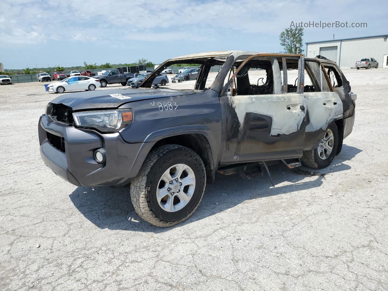 2017 Toyota 4runner Sr5/sr5 Premium Gray vin: JTEBU5JR2H5458883