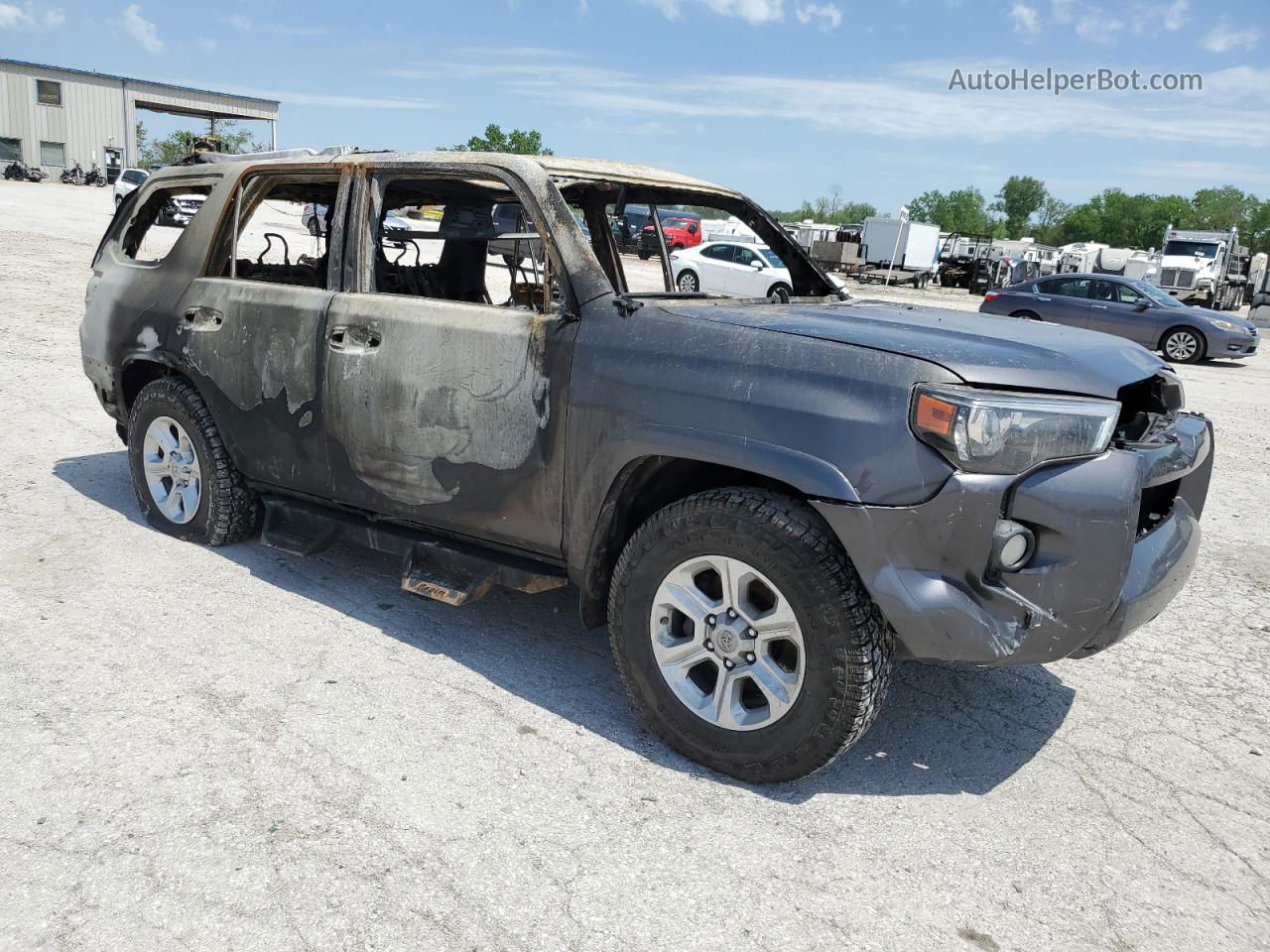 2017 Toyota 4runner Sr5/sr5 Premium Gray vin: JTEBU5JR2H5458883