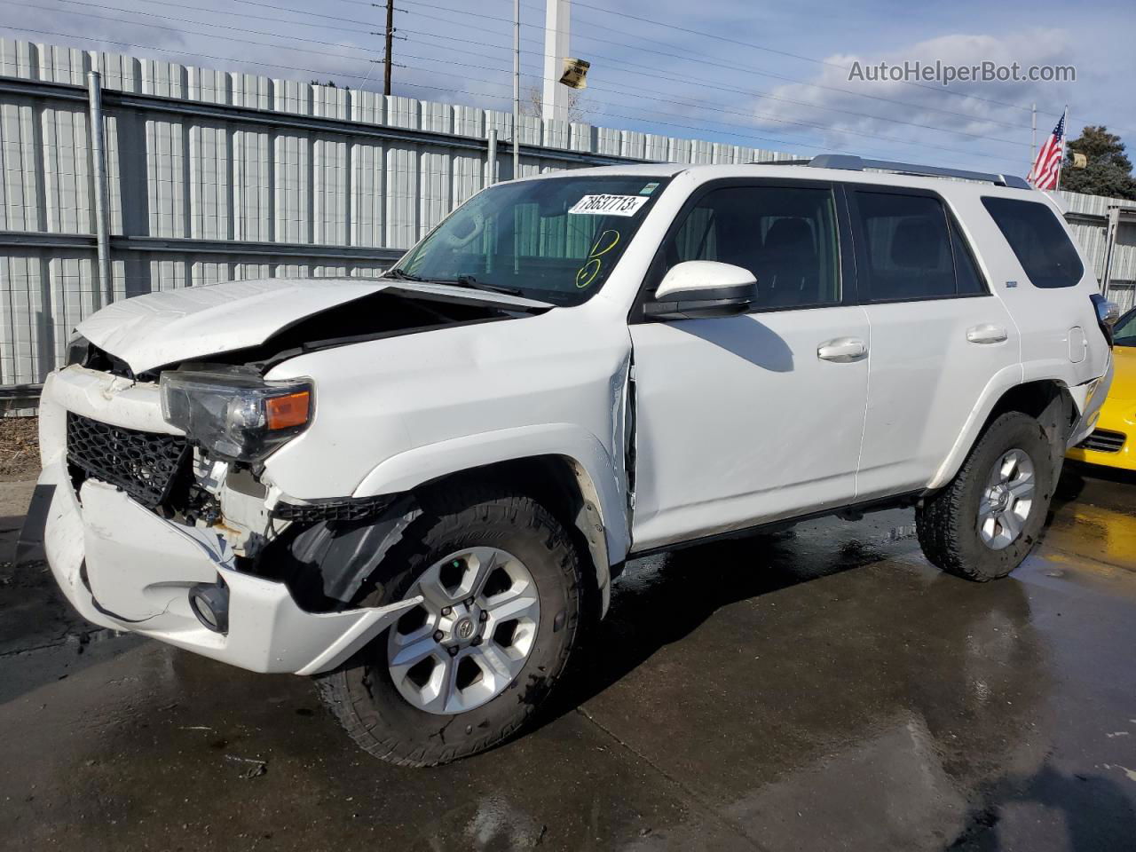 2017 Toyota 4runner Sr5/sr5 Premium White vin: JTEBU5JR2H5465316