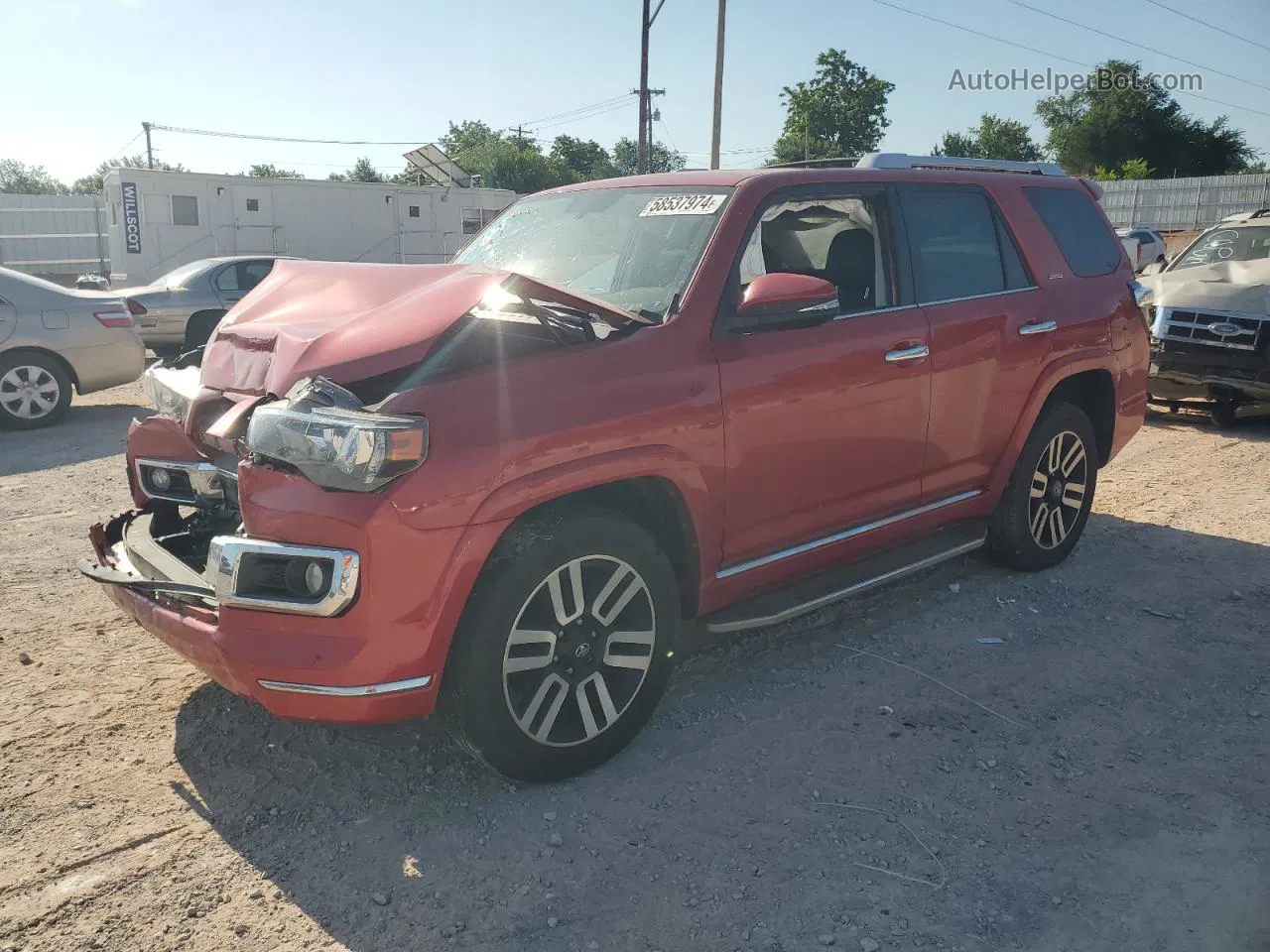 2017 Toyota 4runner Sr5/sr5 Premium Red vin: JTEBU5JR2H5474260