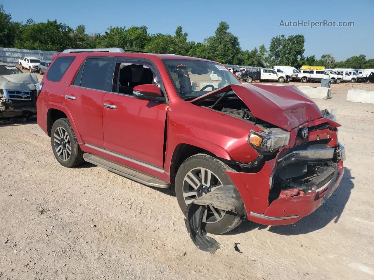 2017 Toyota 4runner Sr5/sr5 Premium Red vin: JTEBU5JR2H5474260