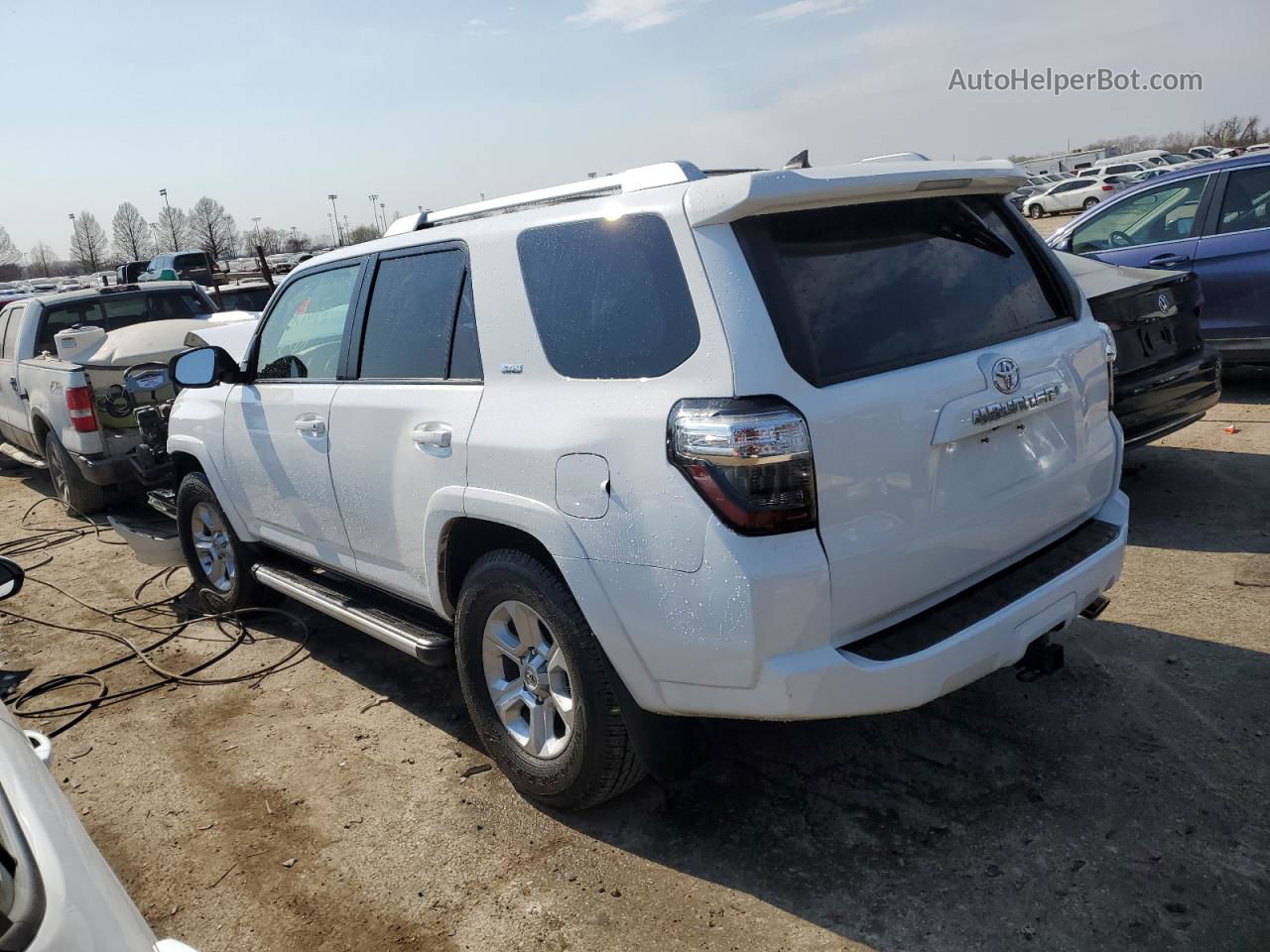 2014 Toyota 4runner Sr5 White vin: JTEBU5JR3E5191197