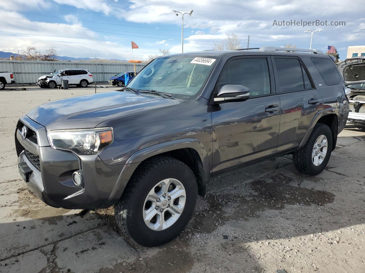 2017 Toyota 4runner Sr5/sr5 Premium Gray vin: JTEBU5JR3H5436018