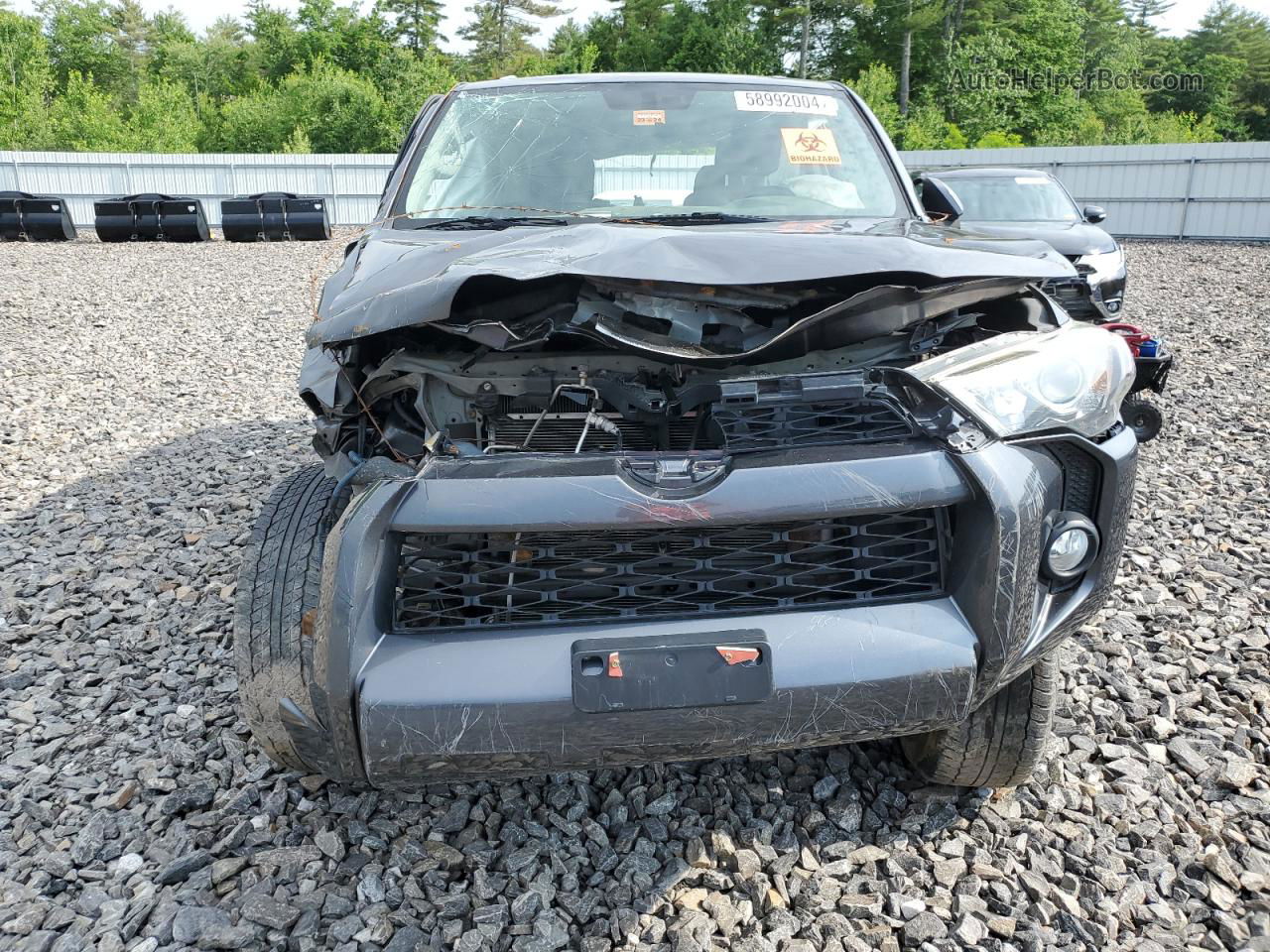 2014 Toyota 4runner Sr5 Gray vin: JTEBU5JR4E5155423