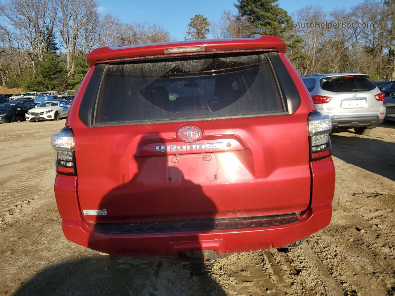 2014 Toyota 4runner Sr5 Red vin: JTEBU5JR4E5170603