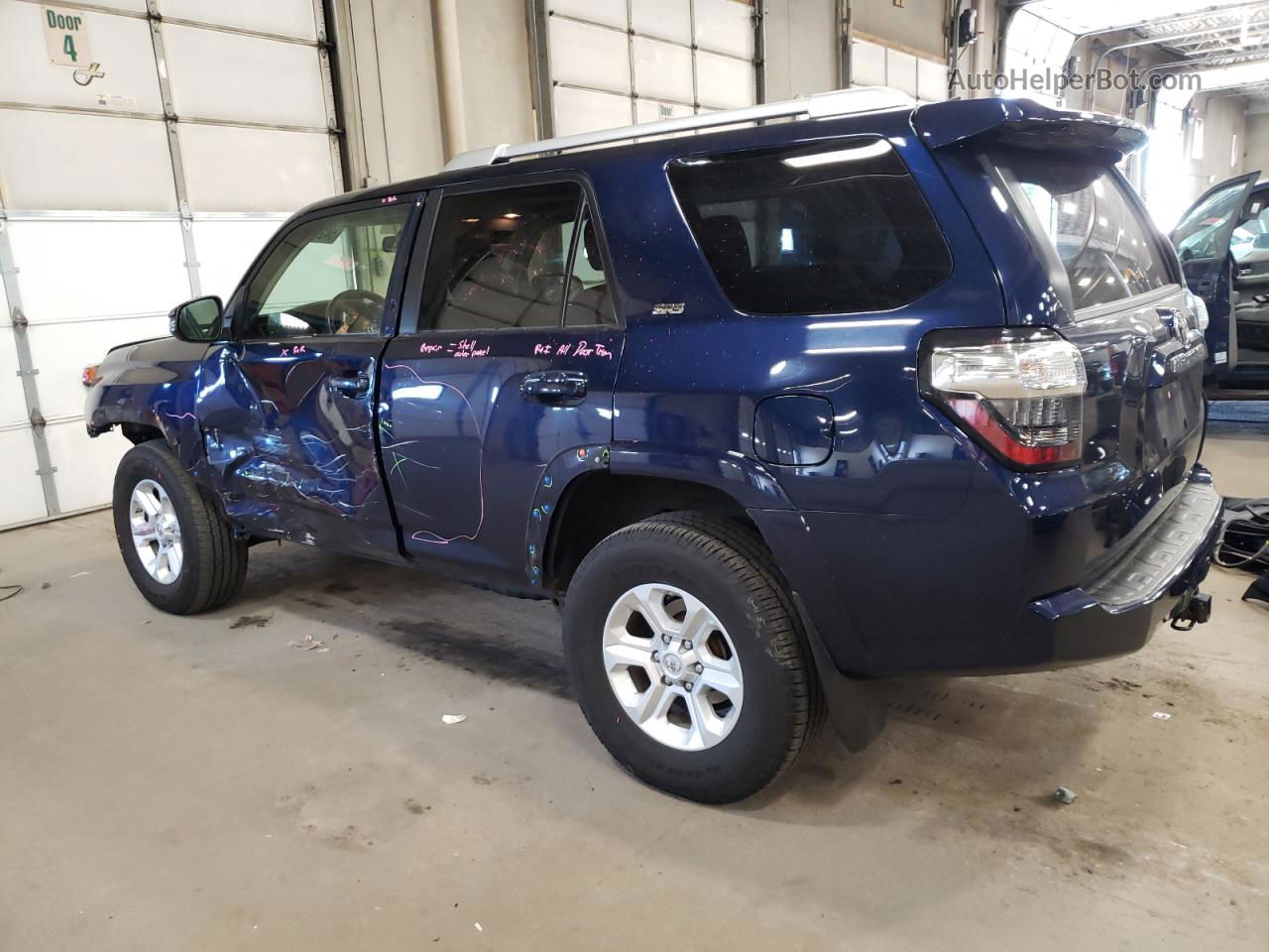 2014 Toyota 4runner Sr5 Blue vin: JTEBU5JR4E5189880