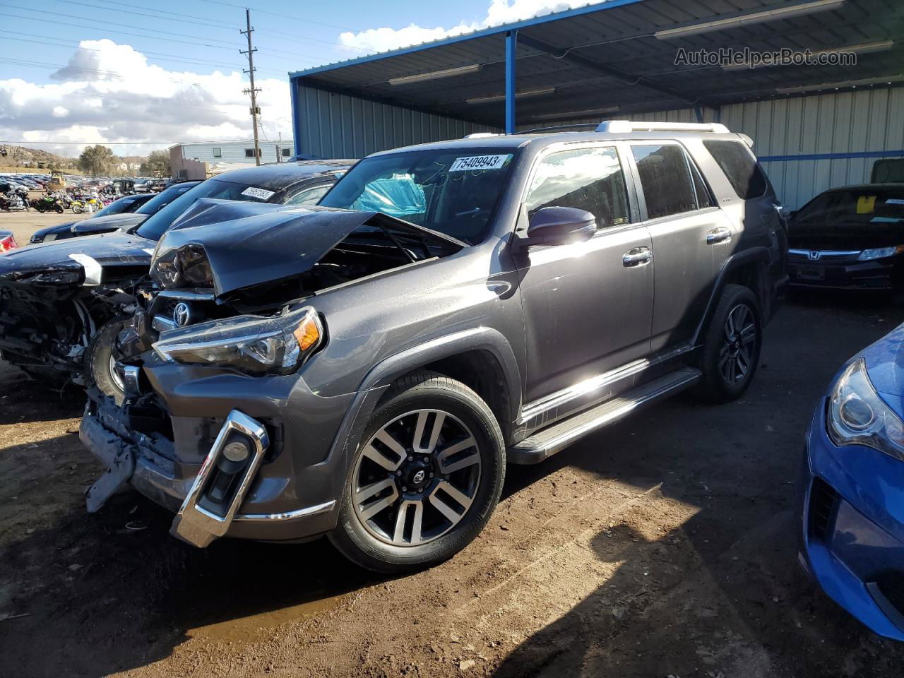 2017 Toyota 4runner Sr5/sr5 Premium Gray vin: JTEBU5JR4H5416862