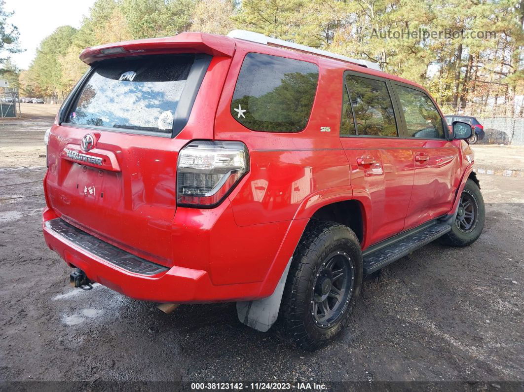 2017 Toyota 4runner Sr5 Red vin: JTEBU5JR4H5431698