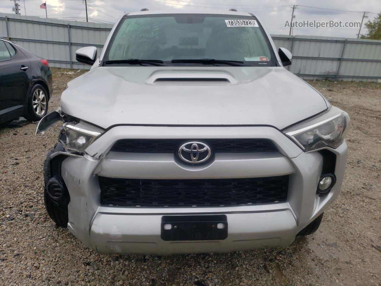 2017 Toyota 4runner Sr5/sr5 Premium Silver vin: JTEBU5JR4H5455290