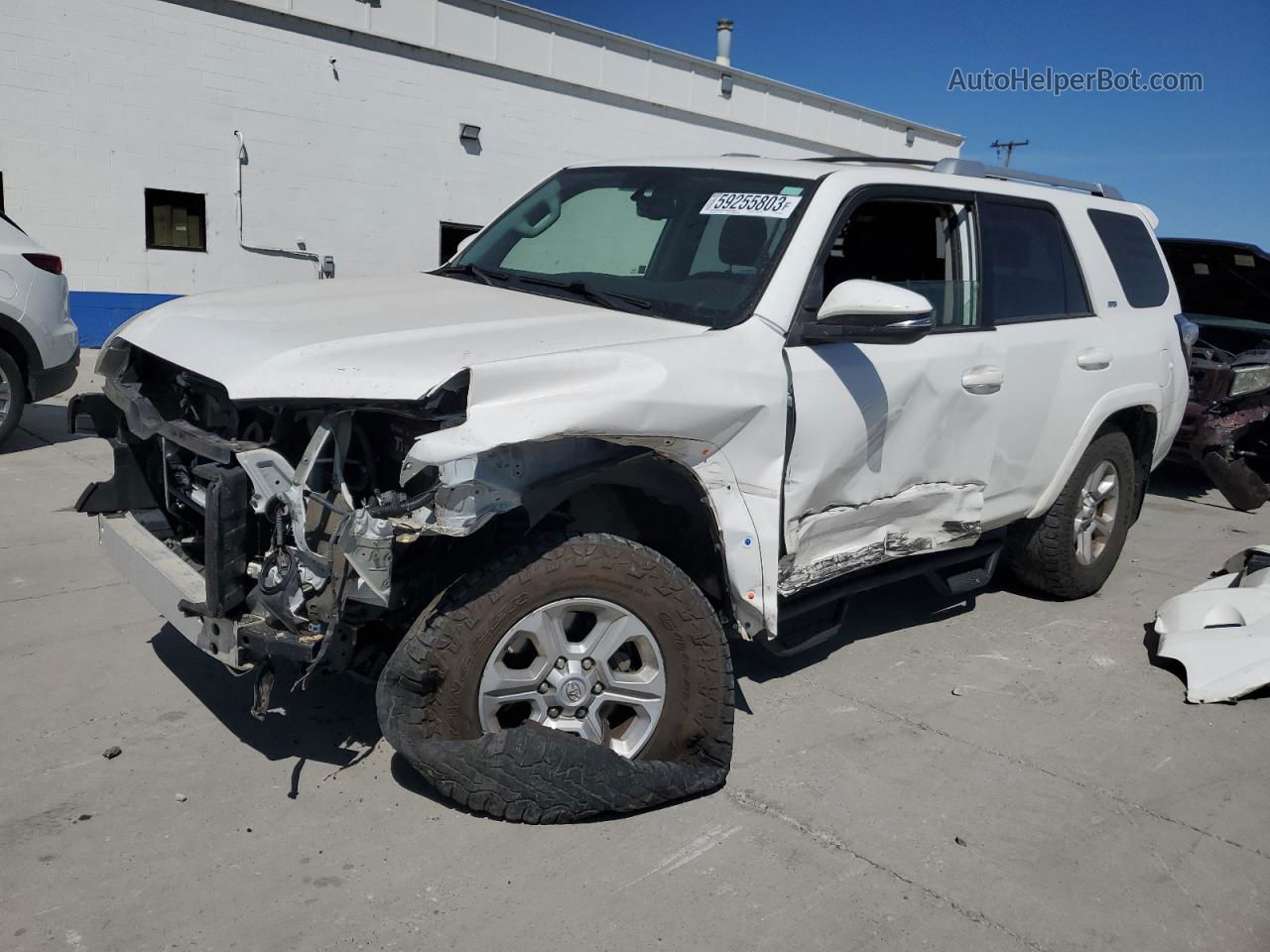 2017 Toyota 4runner Sr5/sr5 Premium White vin: JTEBU5JR4H5473210