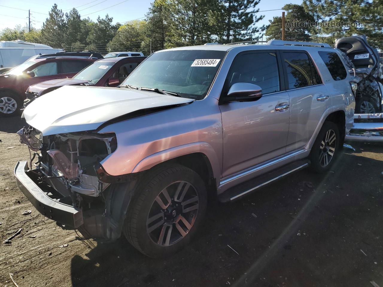 2014 Toyota 4runner Sr5 Gray vin: JTEBU5JR5E5179536