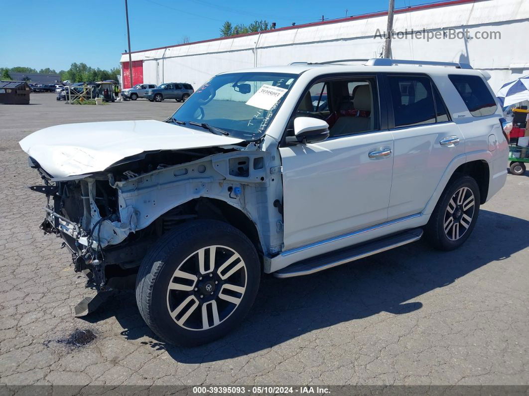 2014 Toyota 4runner Limited White vin: JTEBU5JR5E5183456