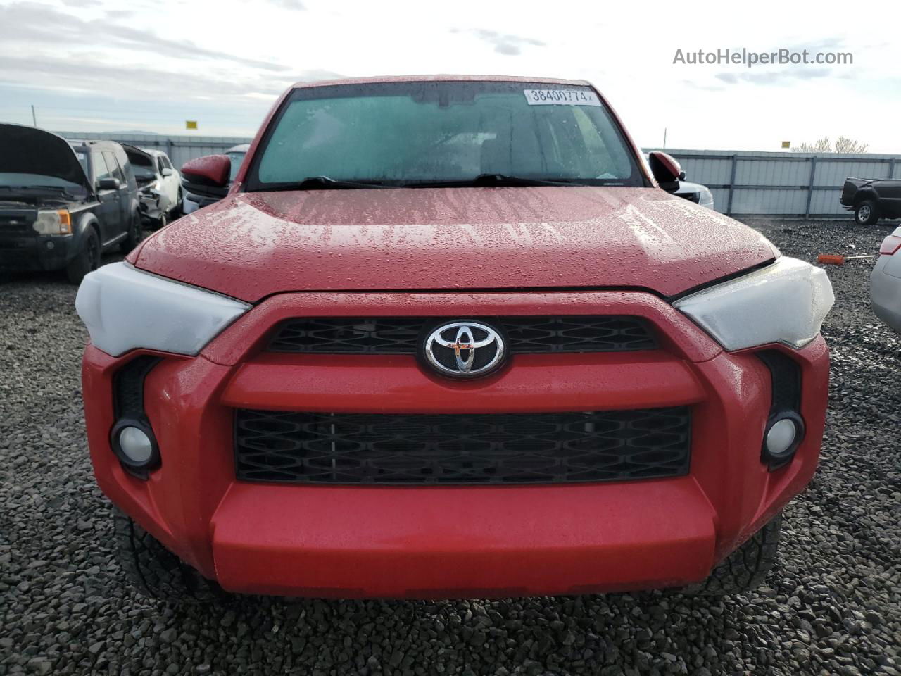 2017 Toyota 4runner Sr5/sr5 Premium Красный vin: JTEBU5JR5H5407670