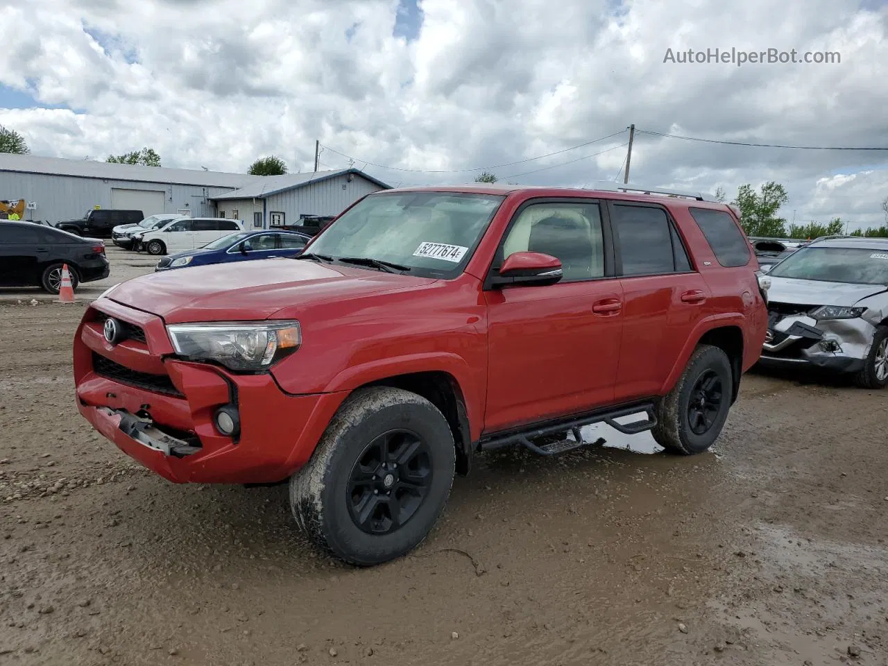 2017 Toyota 4runner Sr5/sr5 Premium Red vin: JTEBU5JR5H5414201