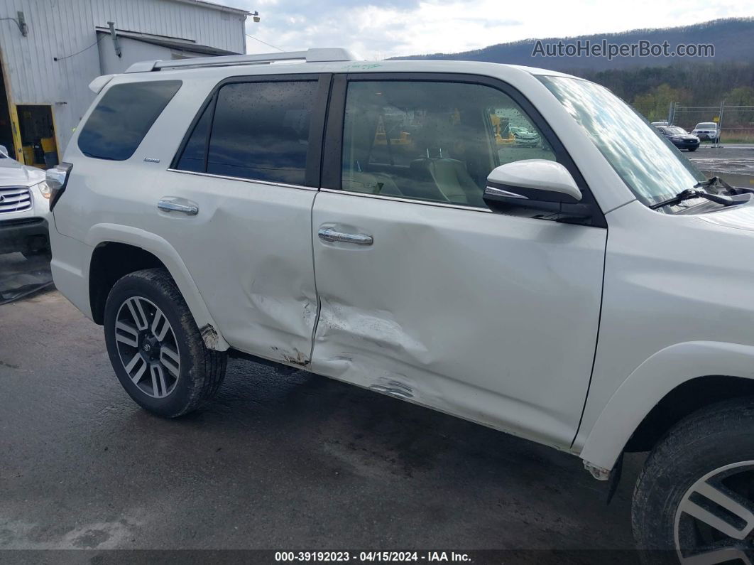 2017 Toyota 4runner Limited White vin: JTEBU5JR5H5414814