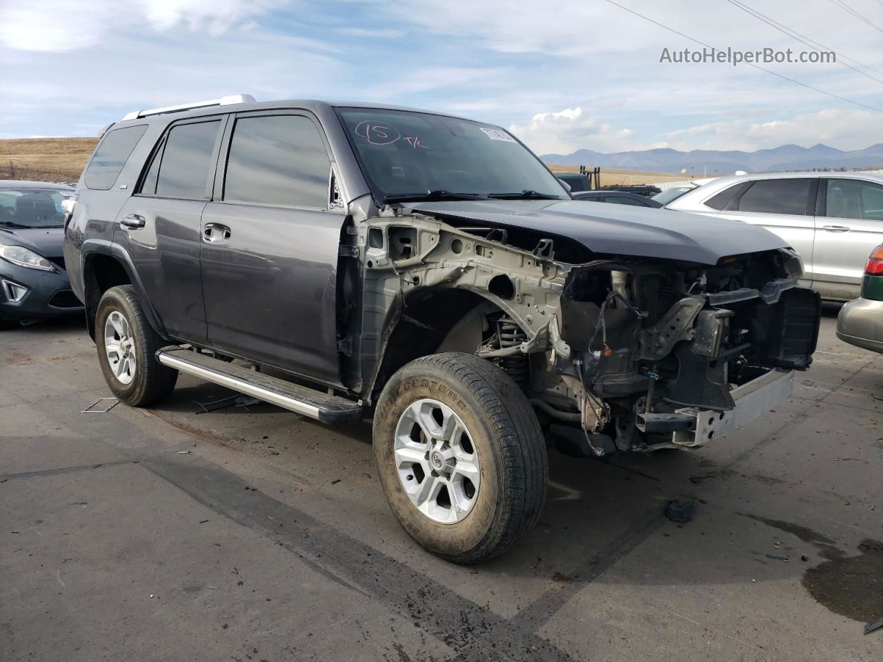 2017 Toyota 4runner Sr5/sr5 Premium Gray vin: JTEBU5JR5H5441446